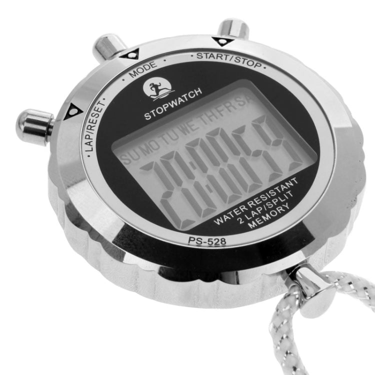 Brehn | PS528 Metall-Stoppuhr Professioneller Chronograph Handheld Digital LCD Sportzähler Timer mit Band