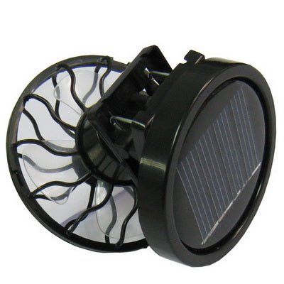 Mini tragbarer Clip-on Solar Power Cell Reise Kühlender Ventilator (Schwarz) | Brehn