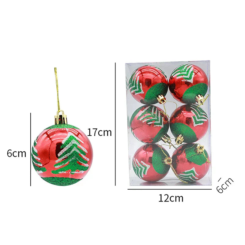 Elegante Schneeflocken Weihnachtskugeln Set – Hochwertige Christbaumkugeln in Rot, Weiß und Gold, perfekt für festliche Baumdeko zu Weihnachten | Brehn