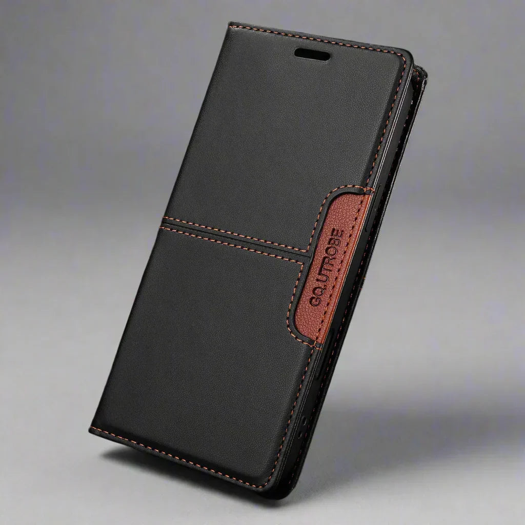 Brehn | RFID Leder Samsung Magnetisch Flip Brieftasche Case