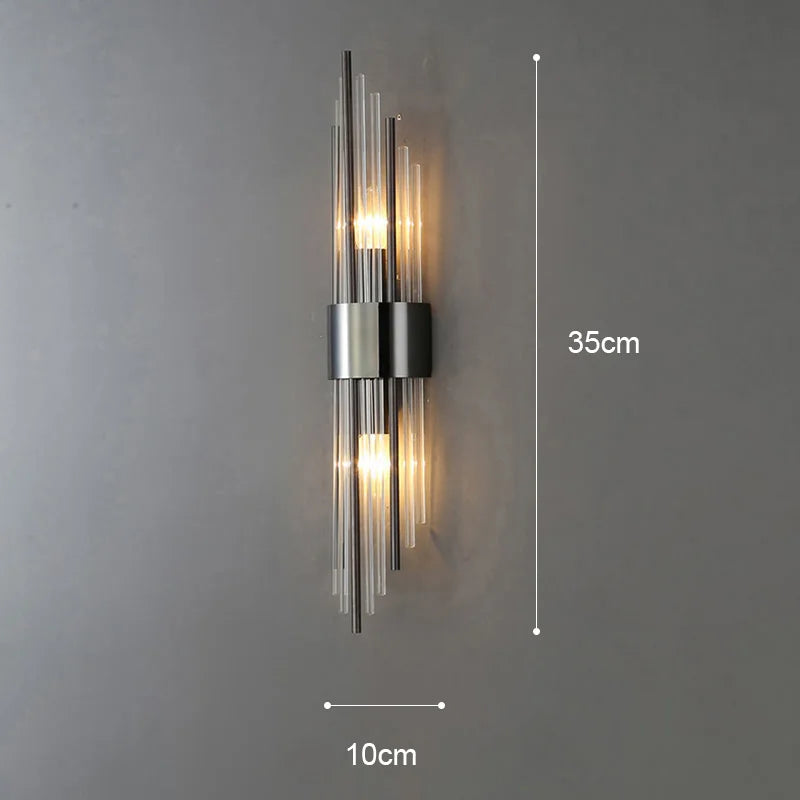 Brehn | GoldenLuxe Elegante LED-Wandleuchte | Luxuriöses Design in Gold | Stilvolle Wandbeleuchtung