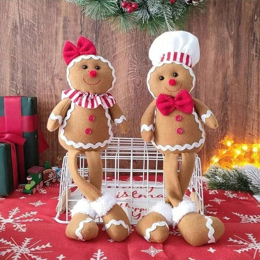 Brehn | PeperkoekPracht | Luxuriöse Plüsch-Weihnachtsdekoration