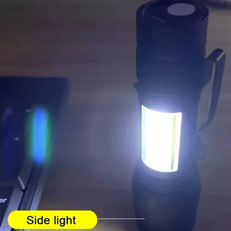 VIvolux | Mini Taktische Camping Wiederaufladbare Taschenlampe