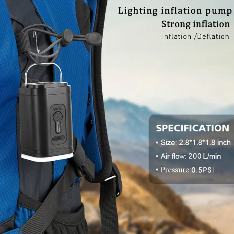 Mini-Luftpumpe USB-C mit 5 Düsen – 200 L/min | Brehn