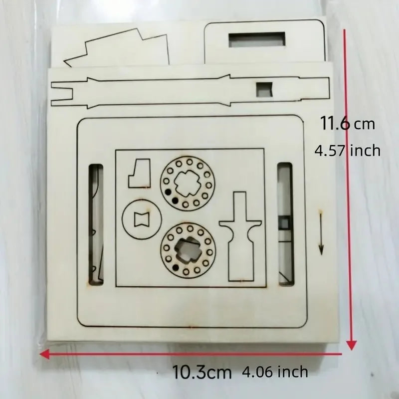 DIY Holz Handkurbel-Animationsmaschine Desktop-Dekor-Kit | Brehn