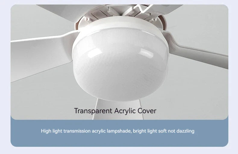 30W E27 Deckenventilator Licht mit Fernbedienung - LED Dimmfunktion, intelligenter leiser Ventilator für Schlafzimmer & Wohnzimmer | Brehn