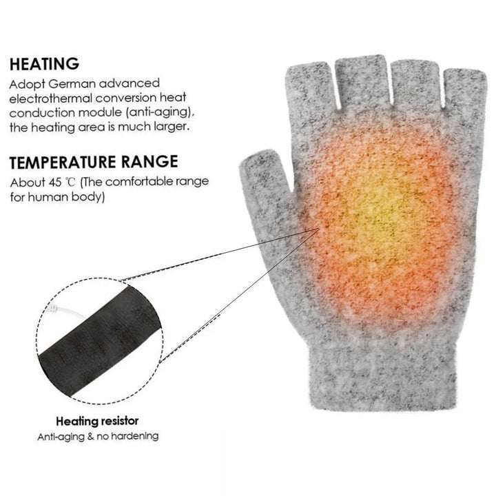 USB wiederaufladbare warme Welle beheizte Handschuhe
