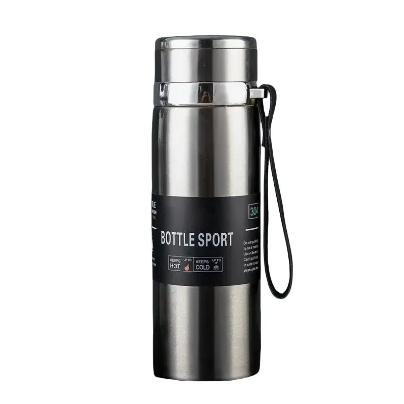 Edelstahl-Thermosflasche vakuumisoliert 1000 ml | Brehn