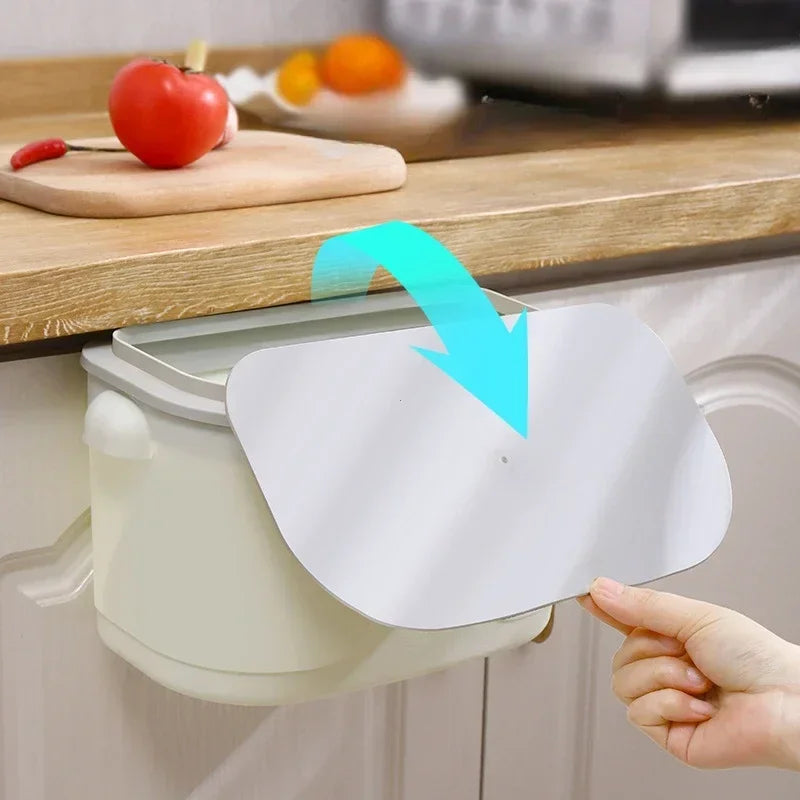 Brehn | Wand-Mülleimer Cleanvero | Mit Deckel | Hängend & Platzsparend | Für Küche & Bad | Großes Volumen