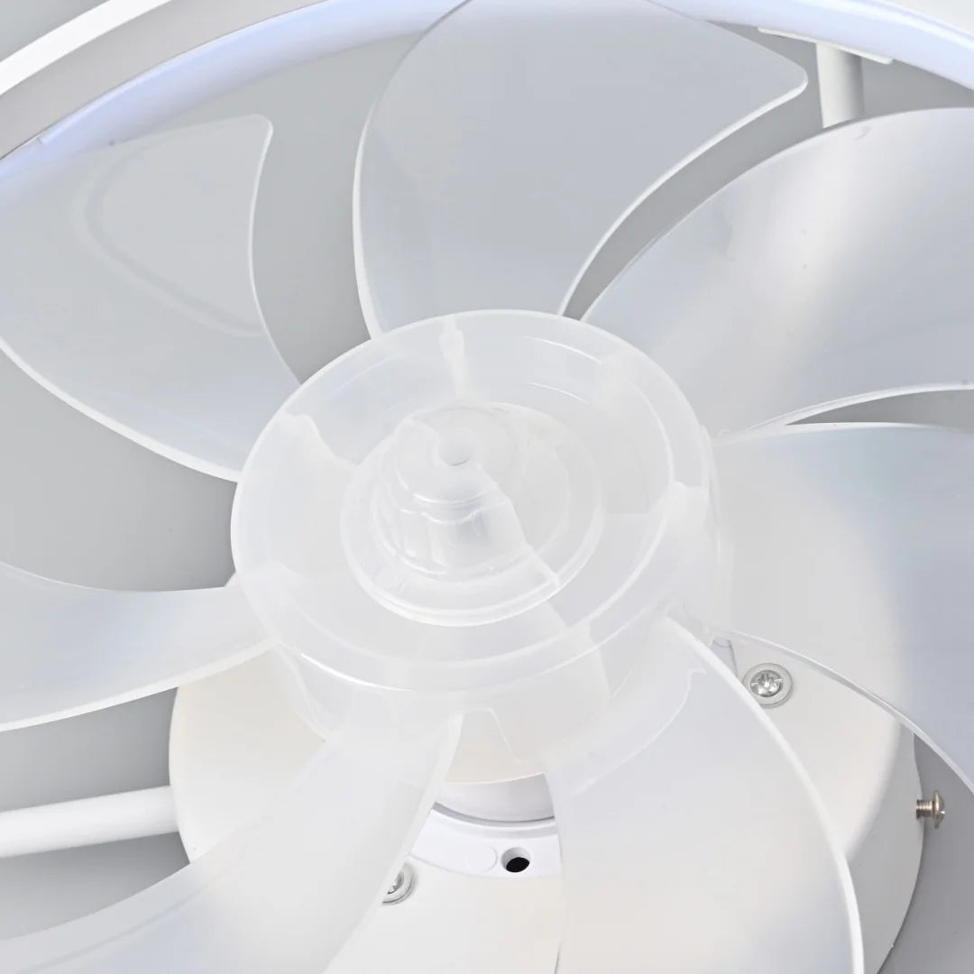 Moderner LED-Deckenventilator mit DC-Motor - 6 Geschwindigkeiten, Timer, Niedrigboden-Dachventilator, Fernbedienung Dekorative Beleuchtung | Brehn