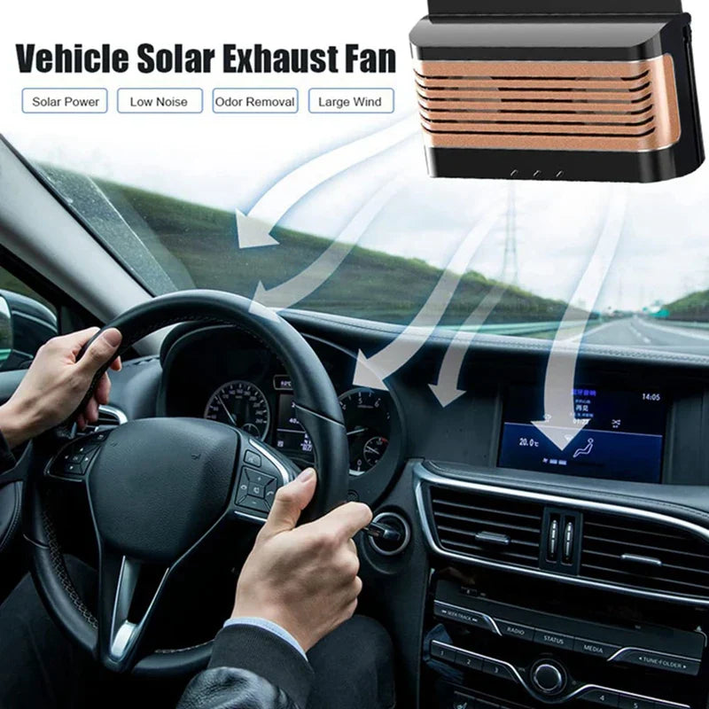 Brehn | Luftreiniger Reinigungssystem Solar Powered Auto Ventilator