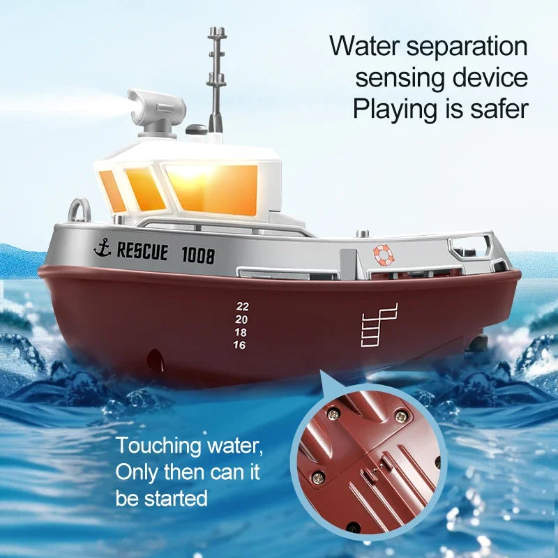 Brehn | Mini Rettung Dual-Motor Elektro Spielschiff
