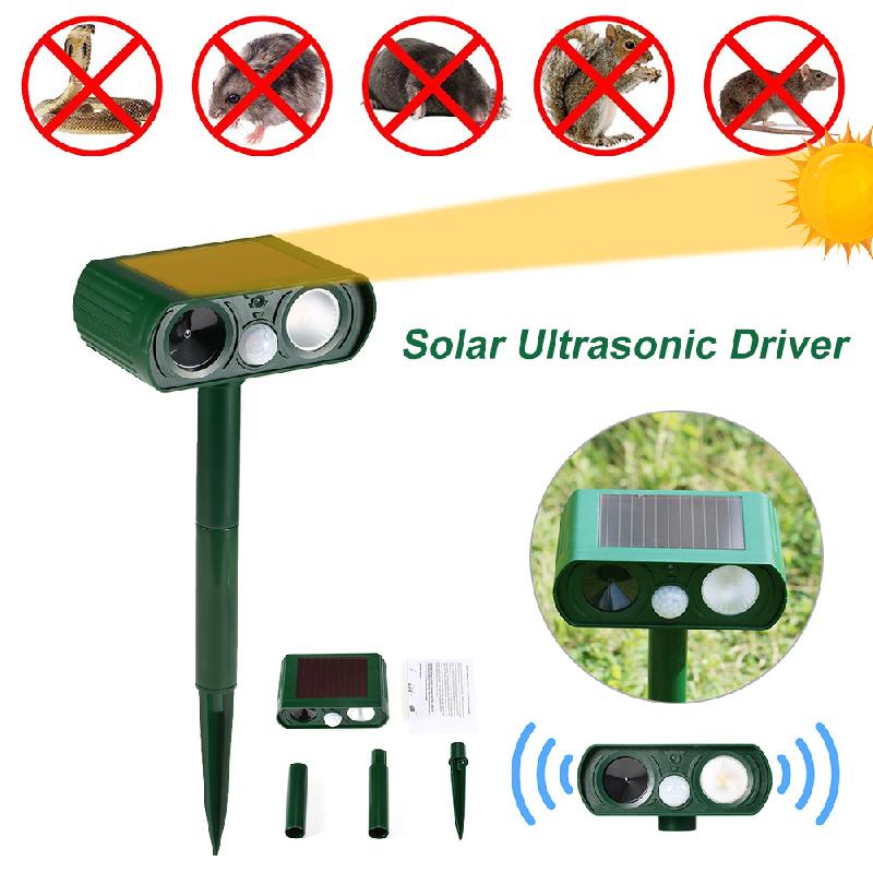 Solar Powered Ultrasonic Animal Repeller | Brehn