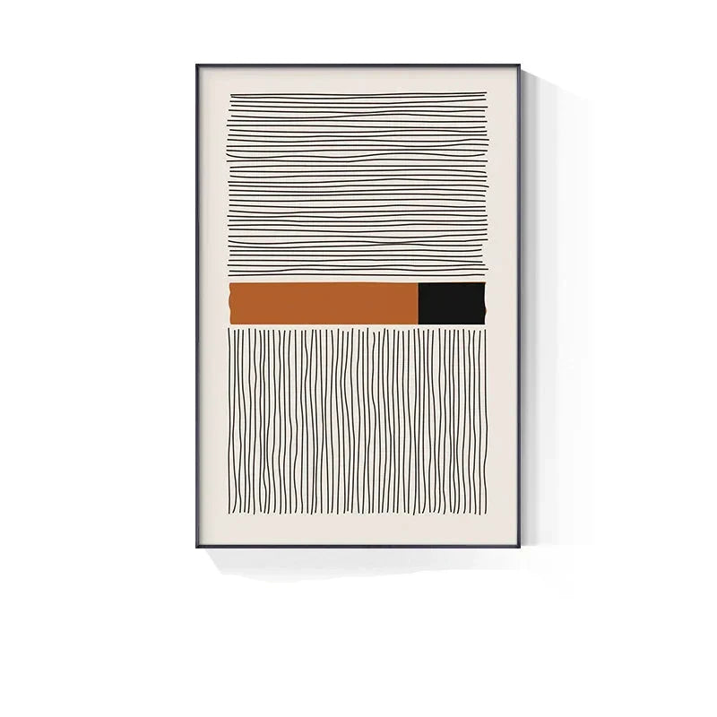 Modern Abstract Blockfarbe Linienkunst Fine Art Leinwanddruck Wandkunst Bilder für Wohnzimmer Esszimmer Kunst für zeitgenössisches Bürointerieur