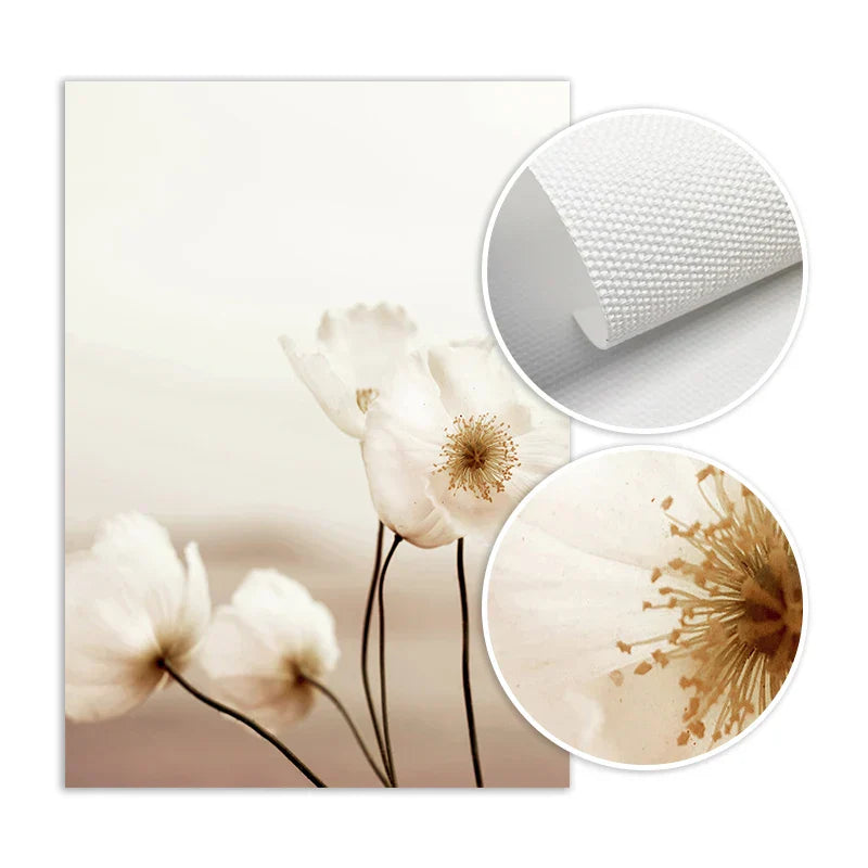 Einfache Natur Flora-Landschaft Galerie Wandkunst Fine Art Leinwanddrucke Minimalistische Nordic Bilder für das Wohnzimmer Skandinavische Wohnkultur | Brehn