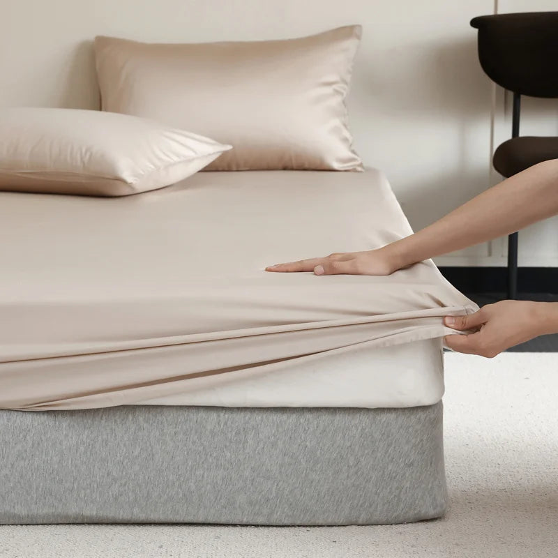 Brehn | SilkDreams Mulberry Seiden-Bettlaken | Atmungsaktiv | Hypoallergen | Luxuriöse Bettwäsche für Ihr Zuhause