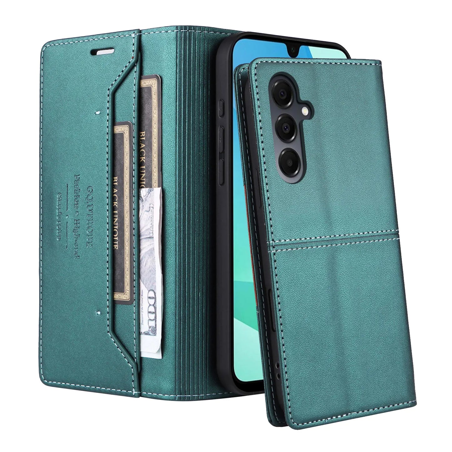 Brehn | RFID Leder Samsung Magnetisch Flip Brieftasche Case