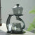 Brehn | Glatte Bogen Glas Magnet Teekanne Set