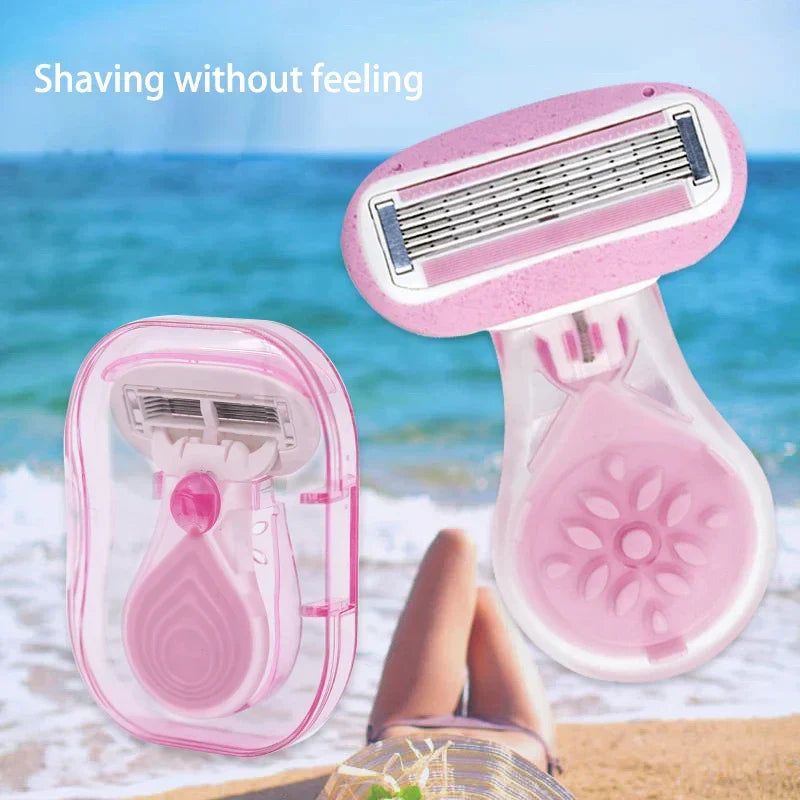 Brehn | Kompakt Pink Lady Schutz Rasierer Set