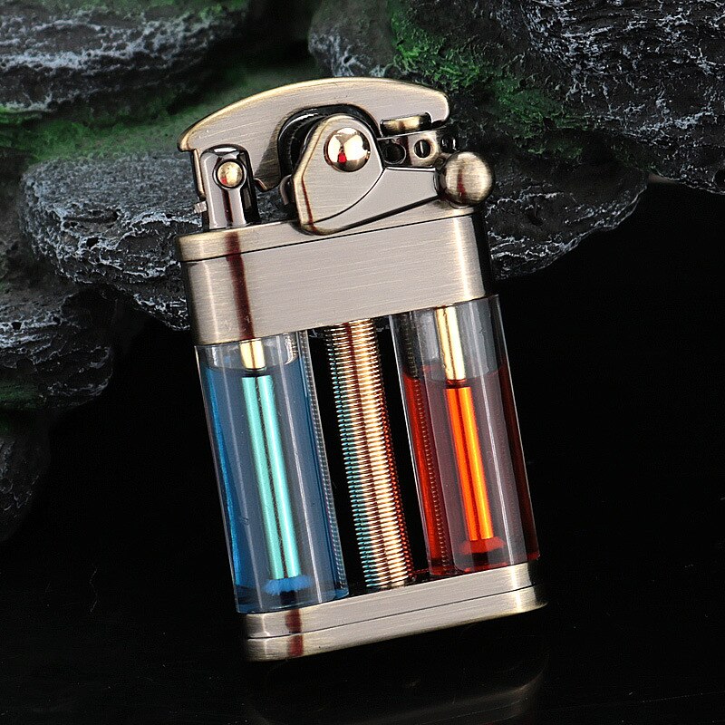 Eleganter Retro Slim Metallfeuerzeug | Brehn
