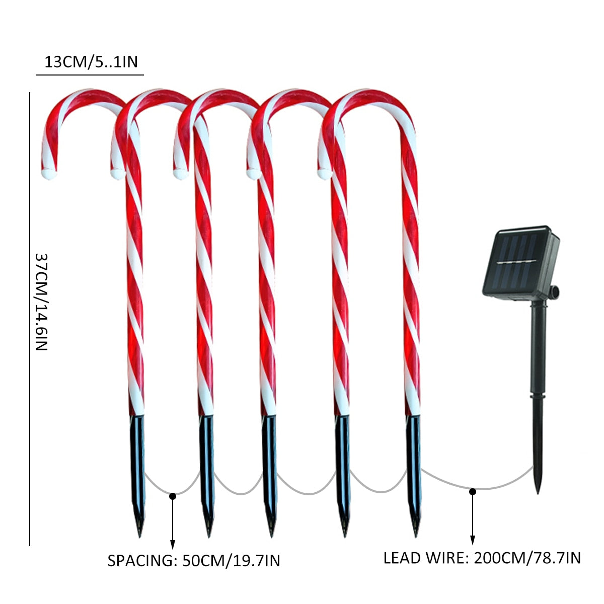 Brehn | Zuckerstangenstraße LED Solar Lampe