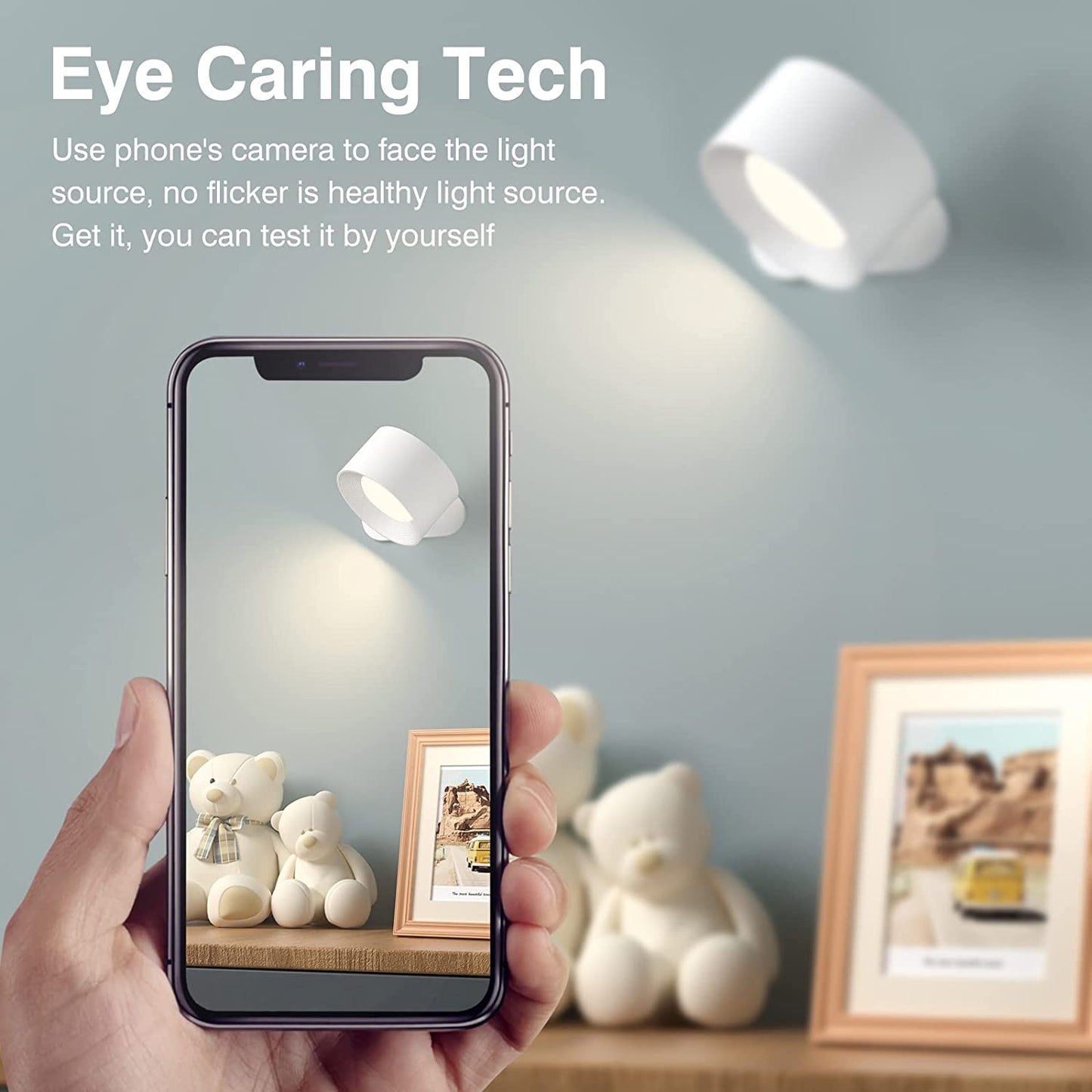 Brehn | Eco Glow Wiederaufladbare Wandleuchte