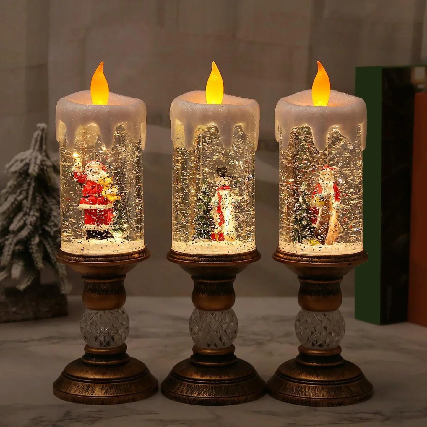 Crystal Echo Weihnachtswasserkerze | Brehn