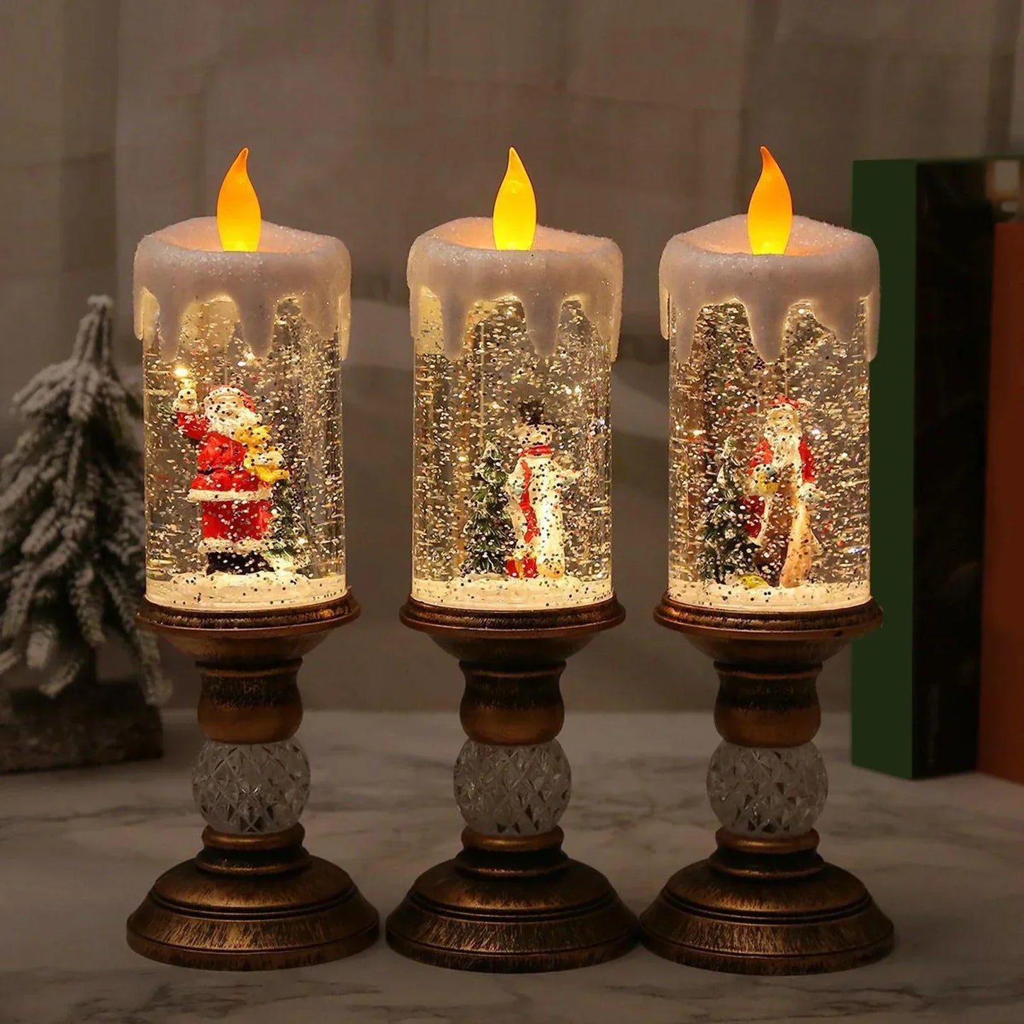 Crystal Echo Weihnachtswasserkerze