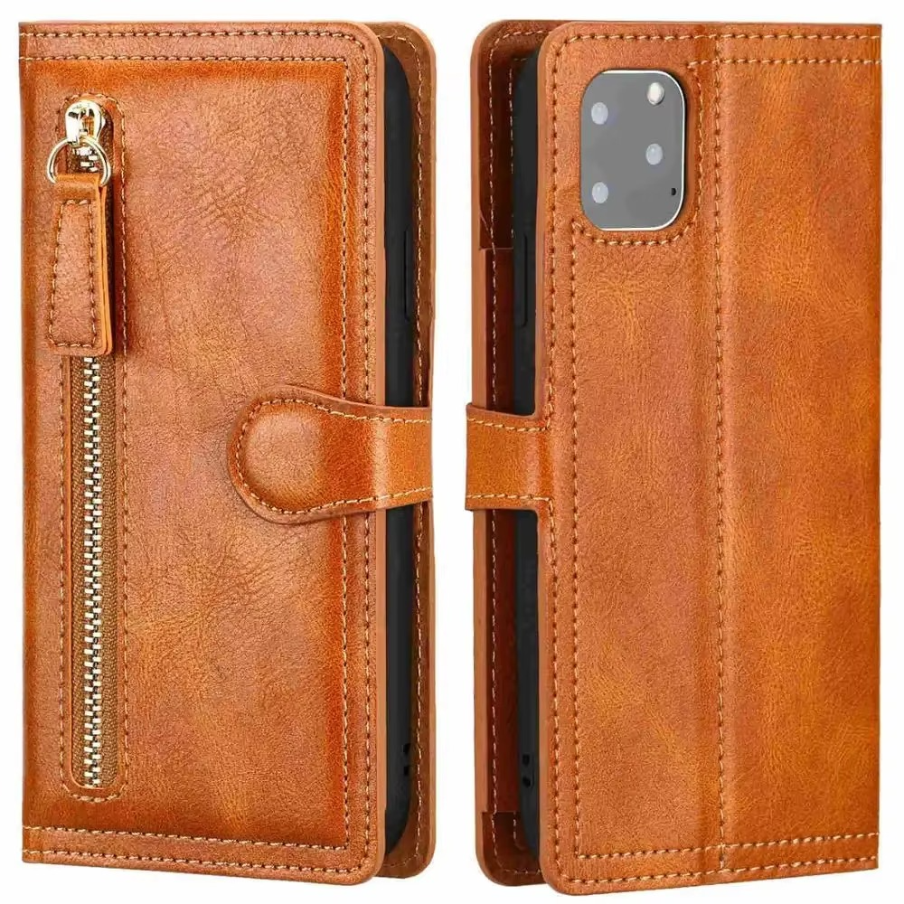 Premium-Leder-iPhone-Klapphülle mit Ständer