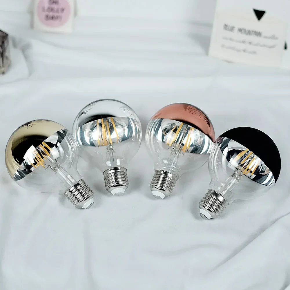 Vintage LED Glühbirne – Retro Tischleuchte mit Holzsockel | Brehn