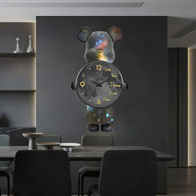 Glowing Star Bear LED Wanduhr | Brehn