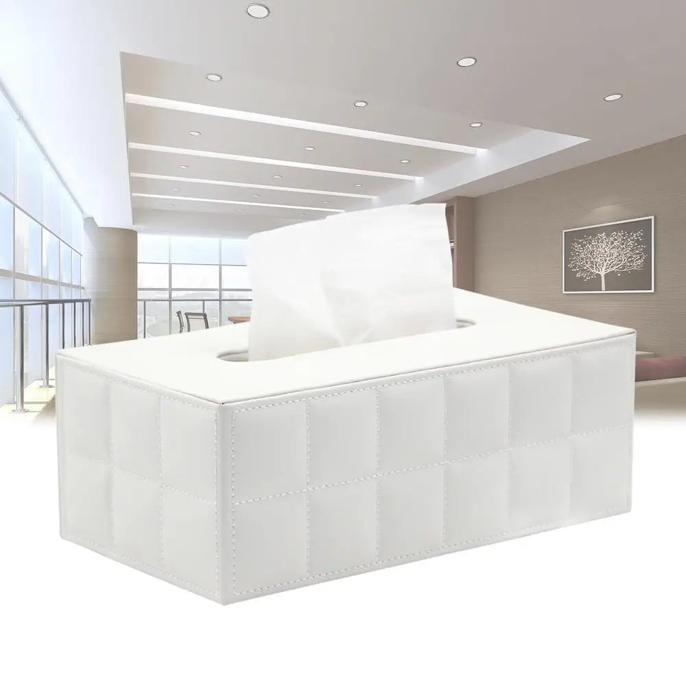 Stylische leichte Luxus-Leder-Taschentuchbox für Couchtisch Esszimmer Tisch Serviettenspender für Büro Schreibtisch Wohnzimmer Nordic Home Dekor Zubehör für modernes Wohnen | Brehn