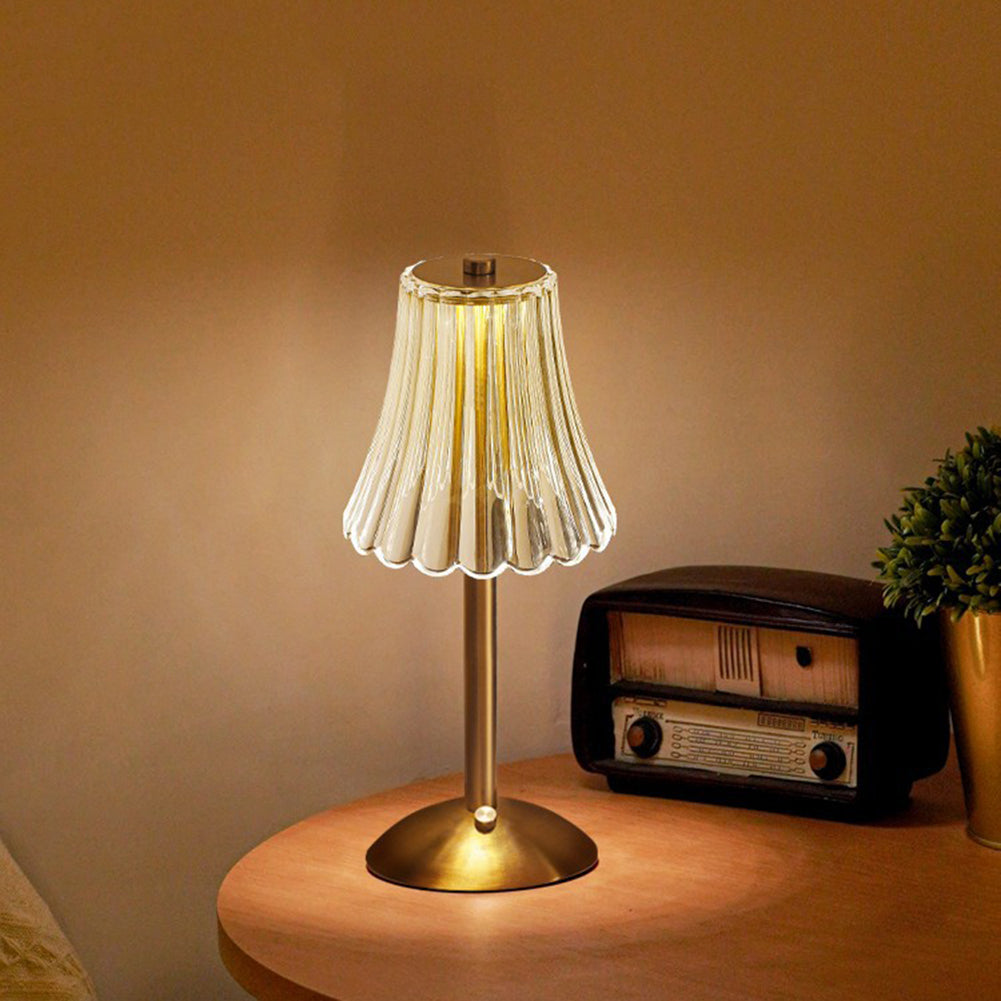 LED Retro Tischlampe USB aufladbar - BrillianceGlow | Brehn