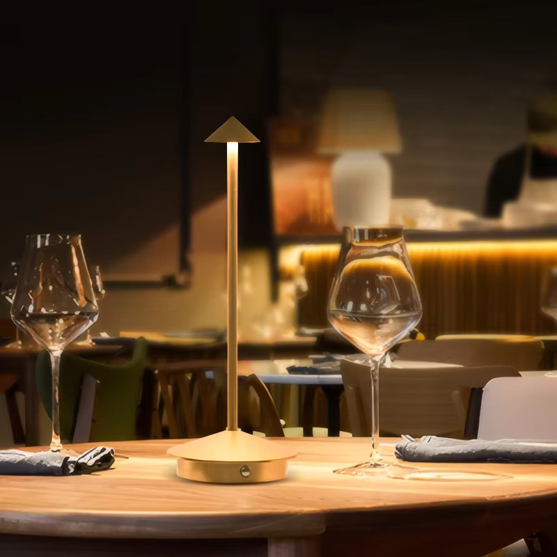 Wiederaufladbare LED-Schreibtischlampe mit Touch-Steuerung und 3 Lichtmodi