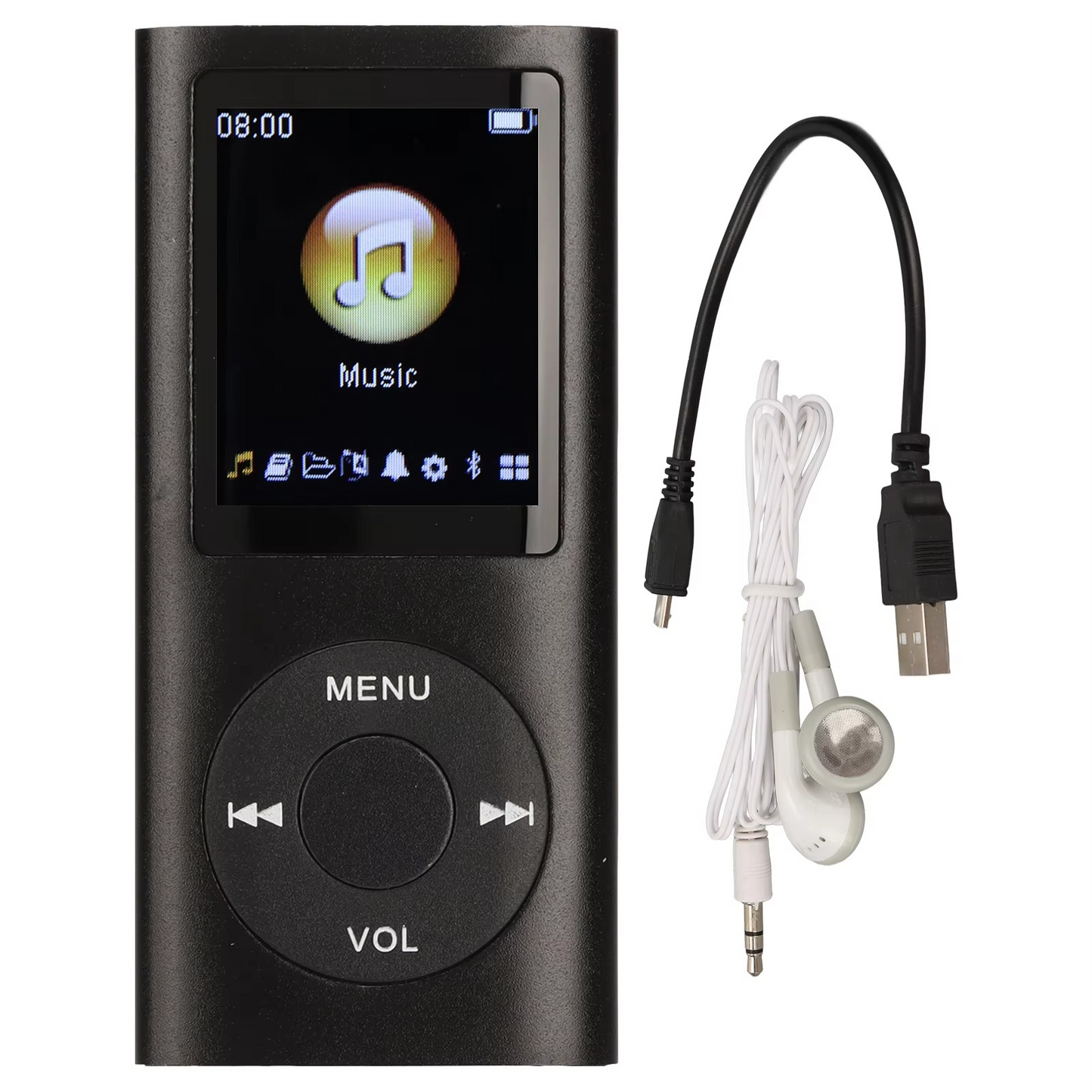Kompakter MP3-Player mit hochauflösendem 1,8-Zoll-LCD-Display.