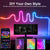 LED RGB-Band - Neon-Ambiente - Musik-Synchronisation - USB - TV- und Schlafzimmerdekoration | Brehn