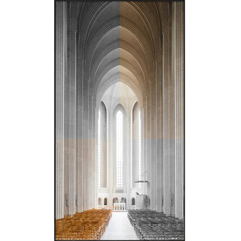 Moderne abstrakte minimalistische Bögen Architektur Wandkunst Fine Art Leinwanddrucke Bilder für Eingangsbereich Foyer Wohnzimmer Home Office Dekor | Brehn