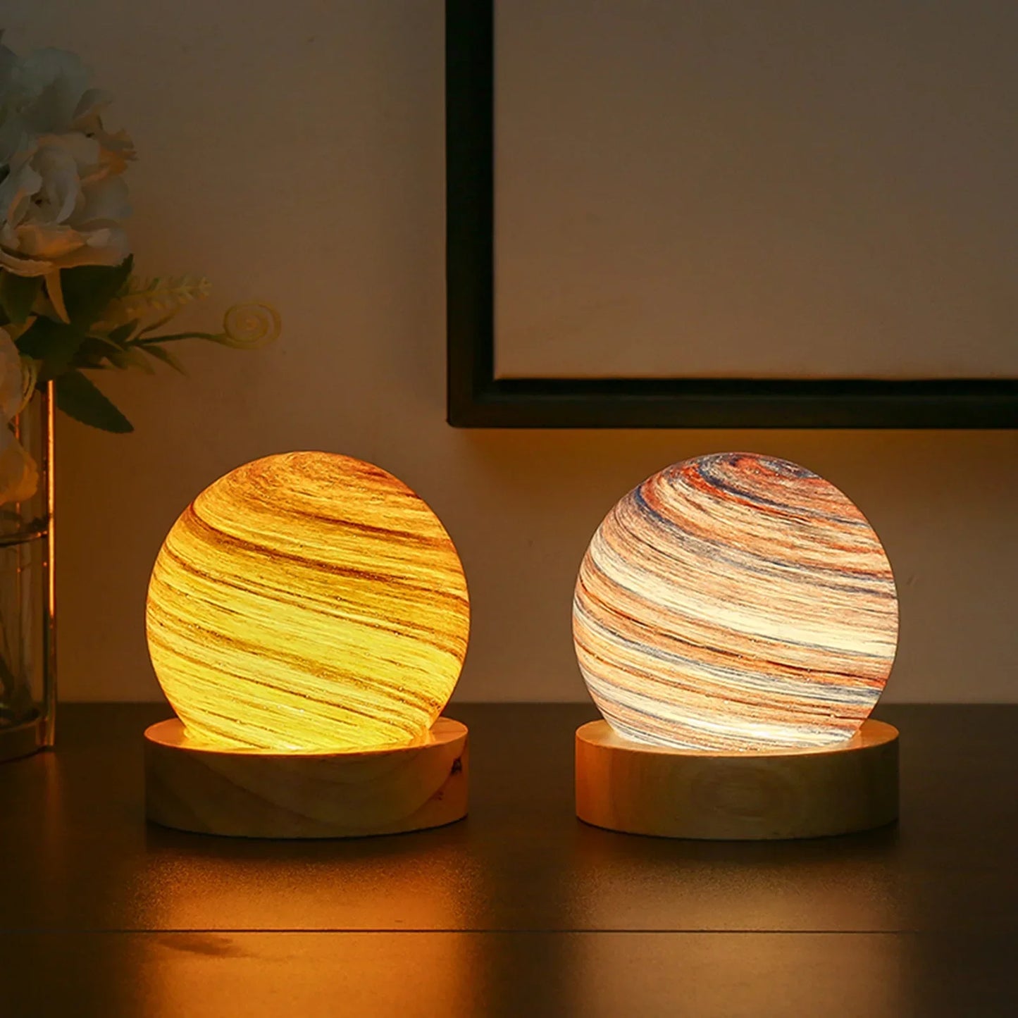 Brehn | 3D Kristallplaneten Atmosphären Nachtlampe