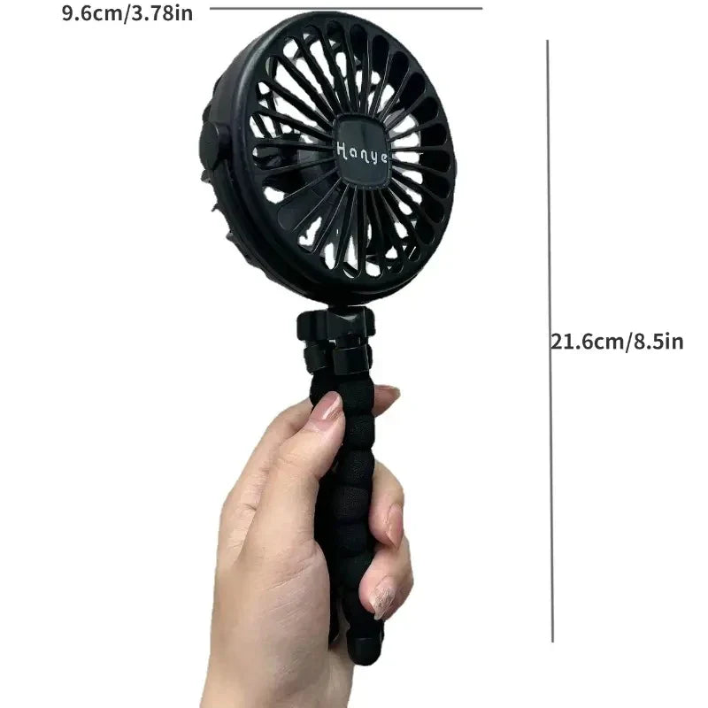 Wiederaufladbarer Babywagenventilator: Handheld USB bladeless Mini Ventilator - Leises Kühlen für den Außenbereich, Nacken- und Tischventilator | Brehn