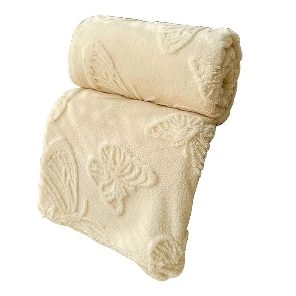 Doppelseitige Kühldecke mit atmungsaktivem Kühleffekt und 3D Schmetterling-Jacquard-Design | Brehn