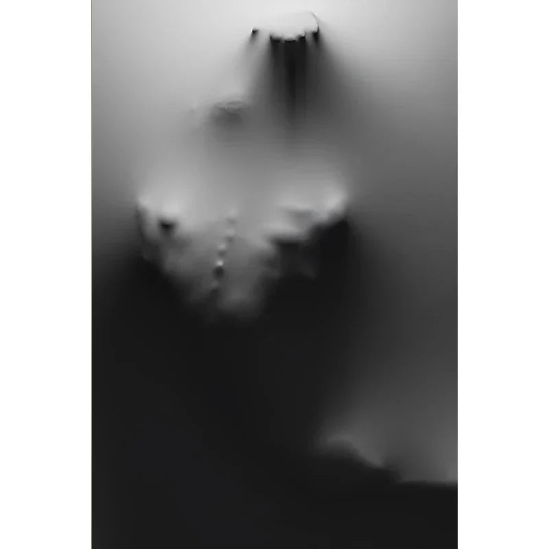 Moderne Kunst Abstrakte Gespenstische Figuren In Der Wand Leinwanddrucke Schwarz Weiß Wandkunst Poster Bilder Für Wohnzimmer Schlafzimmer Kunst Dekor | Brehn