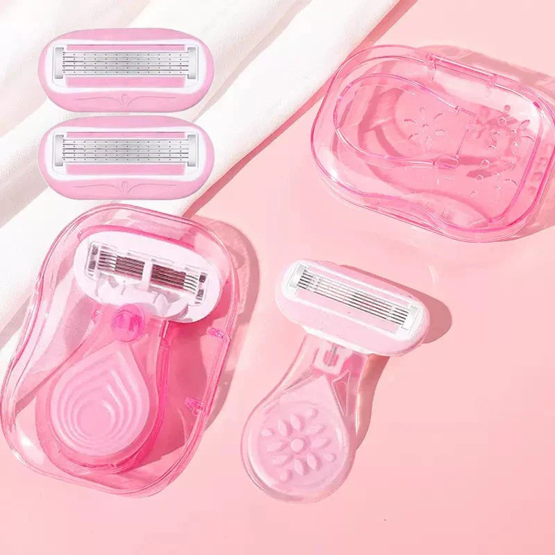 Brehn | Kompakt Pink Lady Schutz Rasierer Set