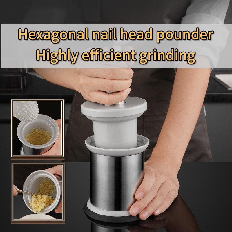 Brehn | Easy Food Edelstahl Knoblauchzerkleinerer