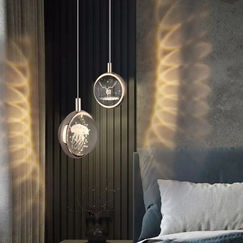 VIvolux | Romantische Kristall drehende Stimmungs-LED-Lichter