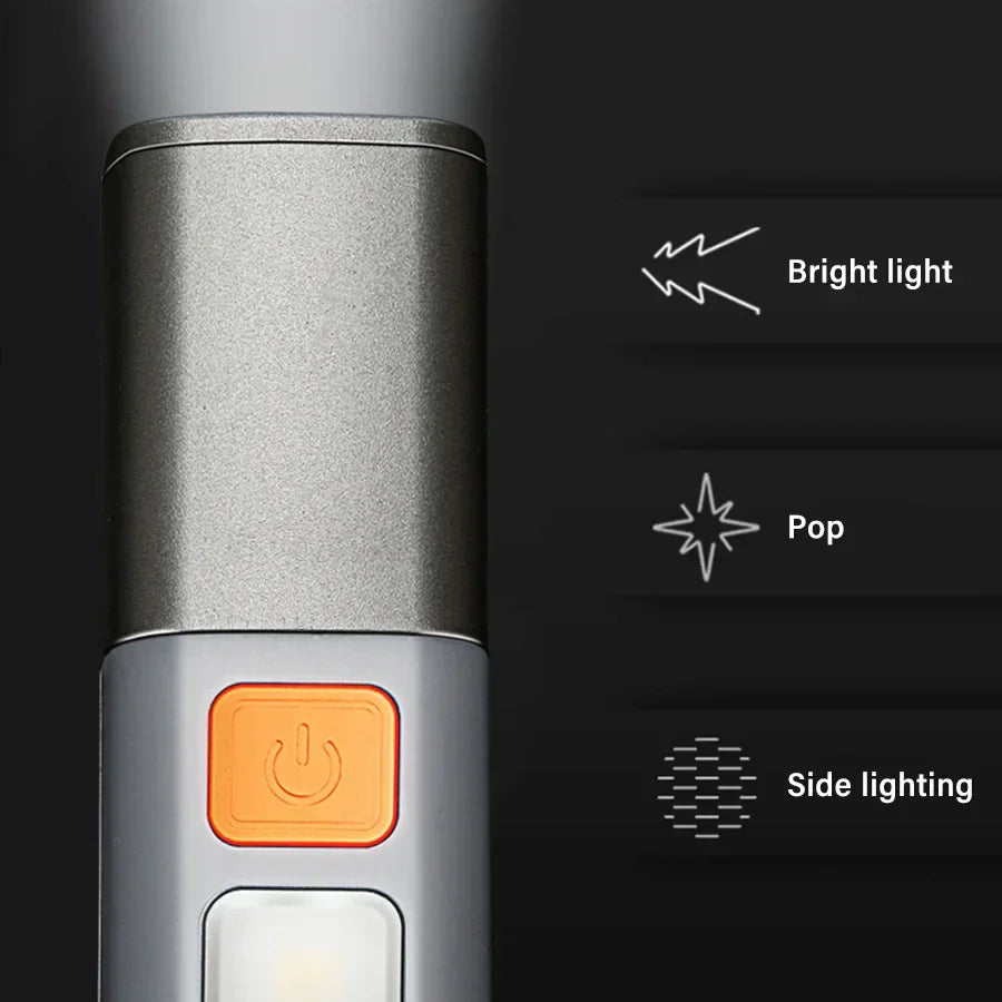 Ultra-Hell Langstrecken USB Aufladbare Taschenlampe | Brehn