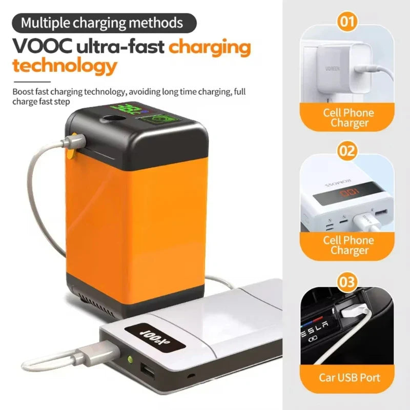 Brehn | Go Travel Tragbare Wiederaufladbare USB Outdoor Duschpumpe