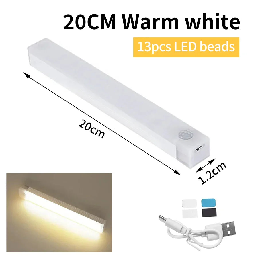 Brehn | SenseLite Motion LED | Wiederaufladbares Sensorlicht mit Magnetbefestigung | Warmweiß | Für Schrank, Bett & Flur