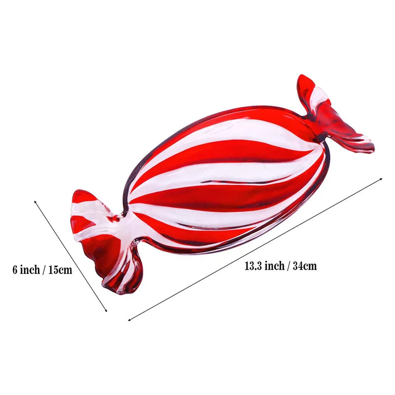 Candy-förmiger Glas Snackteller | Brehn