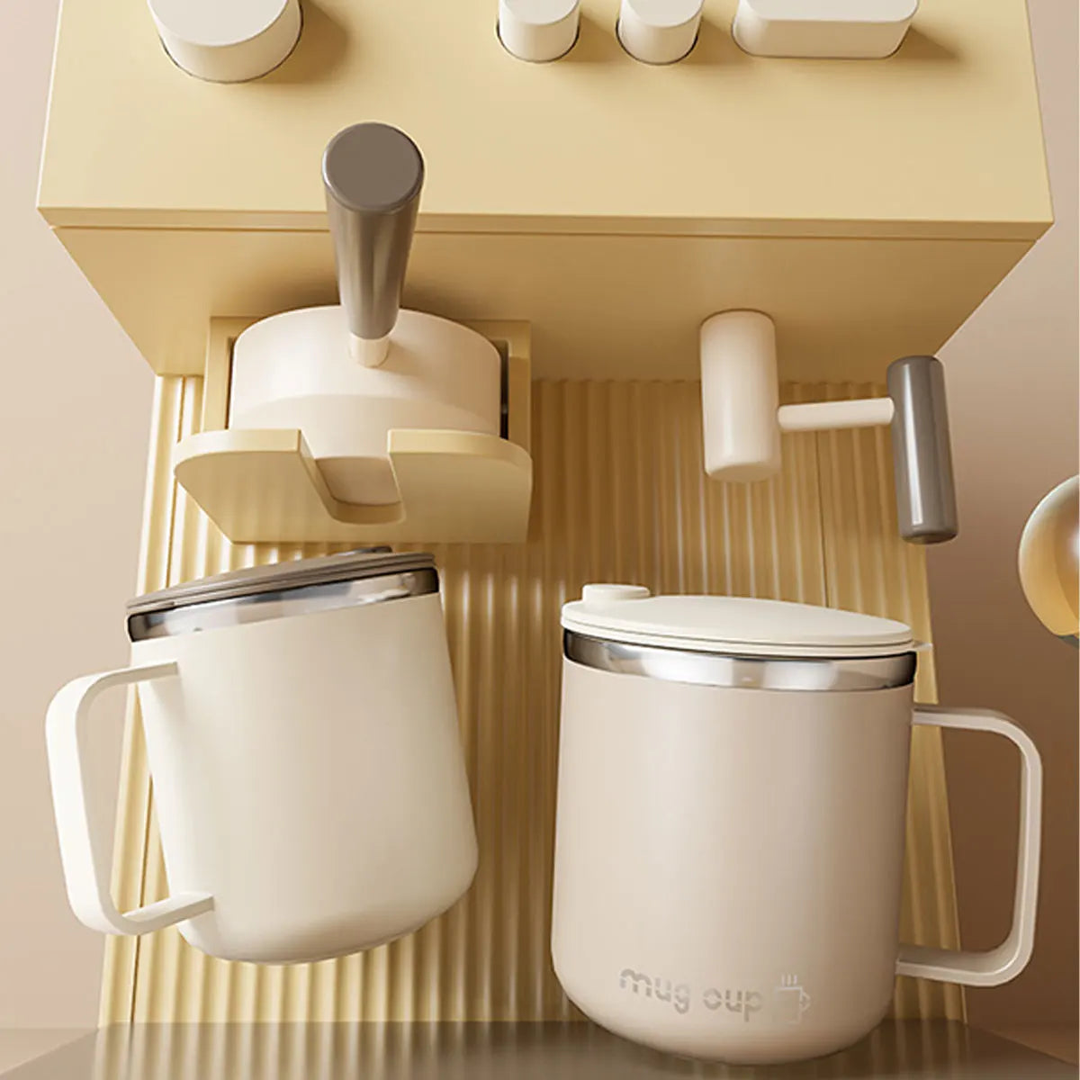 Isolierte Edelstahl Kaffeetasse mit Deckel | Brehn