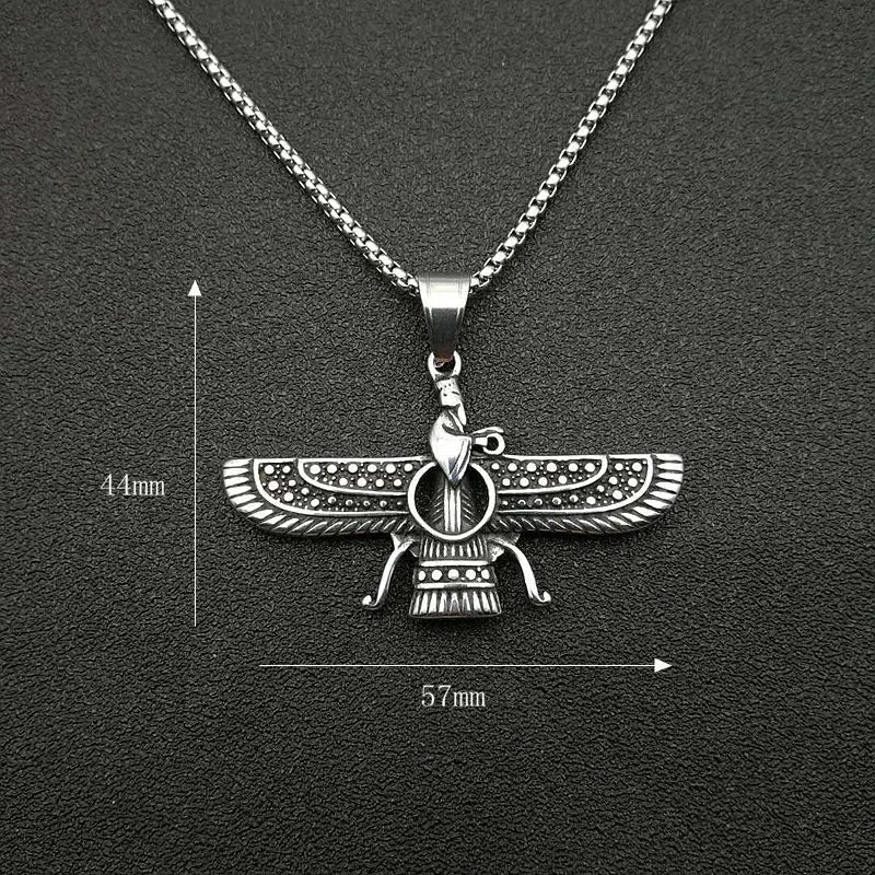 Zoroastrische Faravahar / Ahura Mazda Anhänger-Halsketten